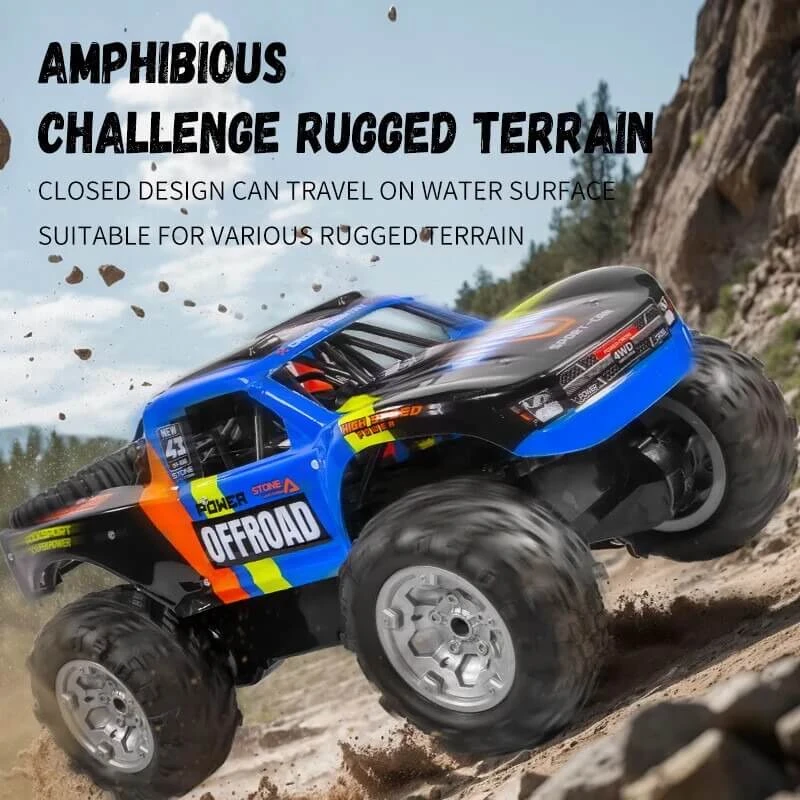 Amphibious Remote Control Car 4WD Off-road Vehicle Waterproof 2.4G RC Truck Summer Toy 7 Amphibious Remote Control Car 4WD Off-road Vehicle Waterproof 2.4G RC Truck Summer Toy - Image 7