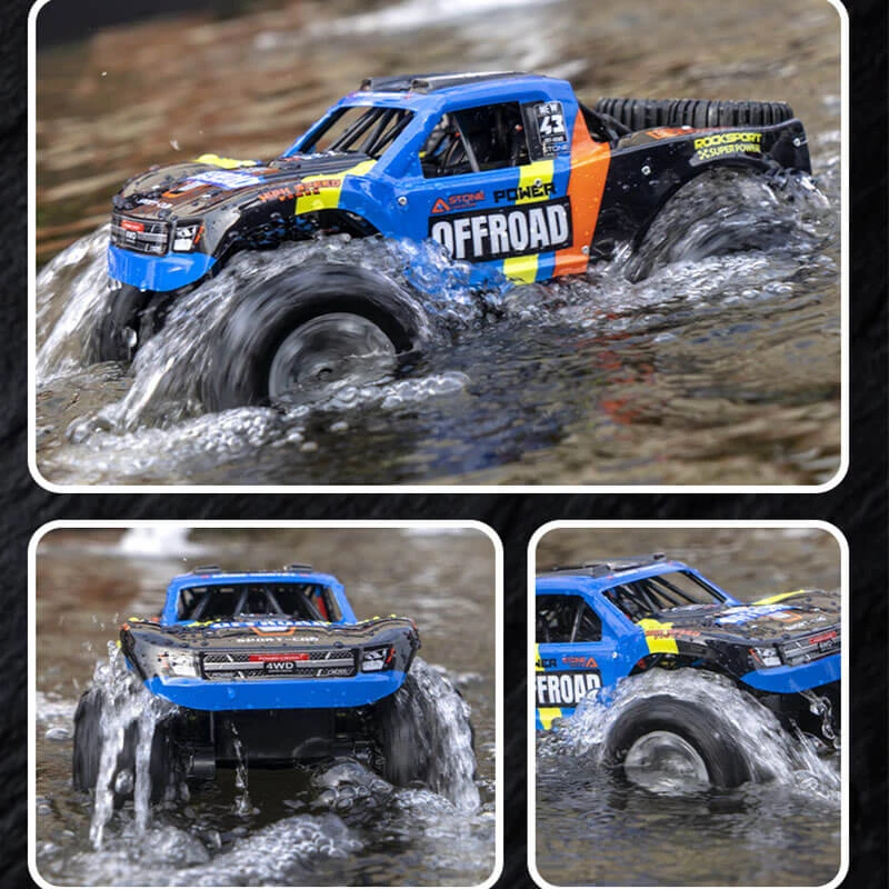 Amphibious Remote Control Car 4WD Off-road Vehicle Waterproof 2.4G RC Truck Summer Toy 4 Amphibious Remote Control Car 4WD Off-road Vehicle Waterproof 2.4G RC Truck Summer Toy - Image 4