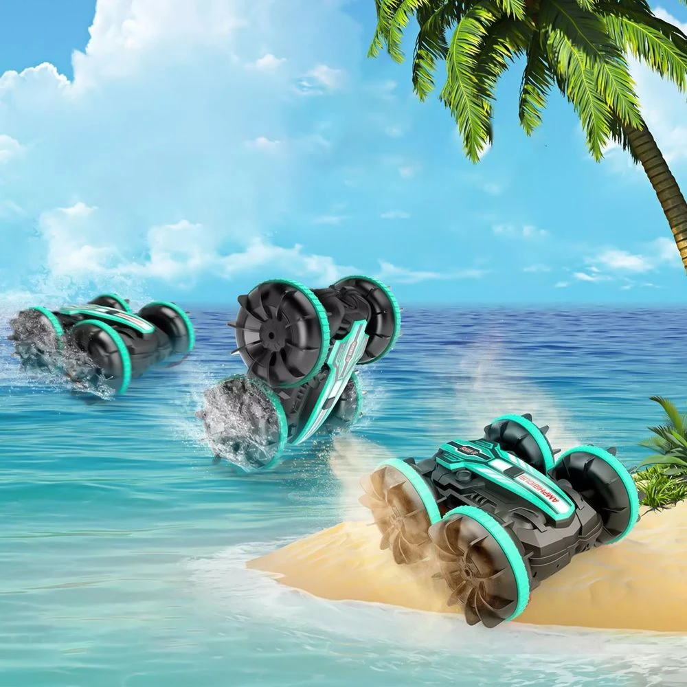 Amphibious Stunt RC Car 360° Rotate And 180° Flips Water Land Remote Control Car 10 Amphibious Stunt RC Car 360° Rotate And 180° Flips Water Land Remote Control Car - Image 10
