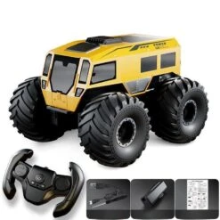 2.4G Amphibious Remote Control Car All-terrain Climbing Off-road Vehicle 360° Drift Racing Toy