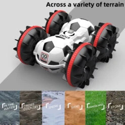 Amphibious RC Car Football 4WD Stunt Remote Control Car 100% Waterproof Toys For Kids 27 Amphibious RC Car Football 4WD Stunt Remote Control Car 100% Waterproof Toys For Kids -Sun Baby Sales Store Amphibious Stunt Car2