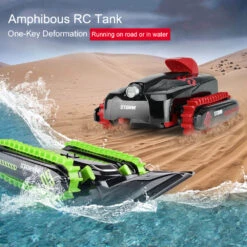 Kids Amphibious RC Tank 360° Drift Stunt Remote Control Tank Deformation Crawler Waterproof Remote Control Toys -Sun Baby Sales Store AmphibiousRCTank 2