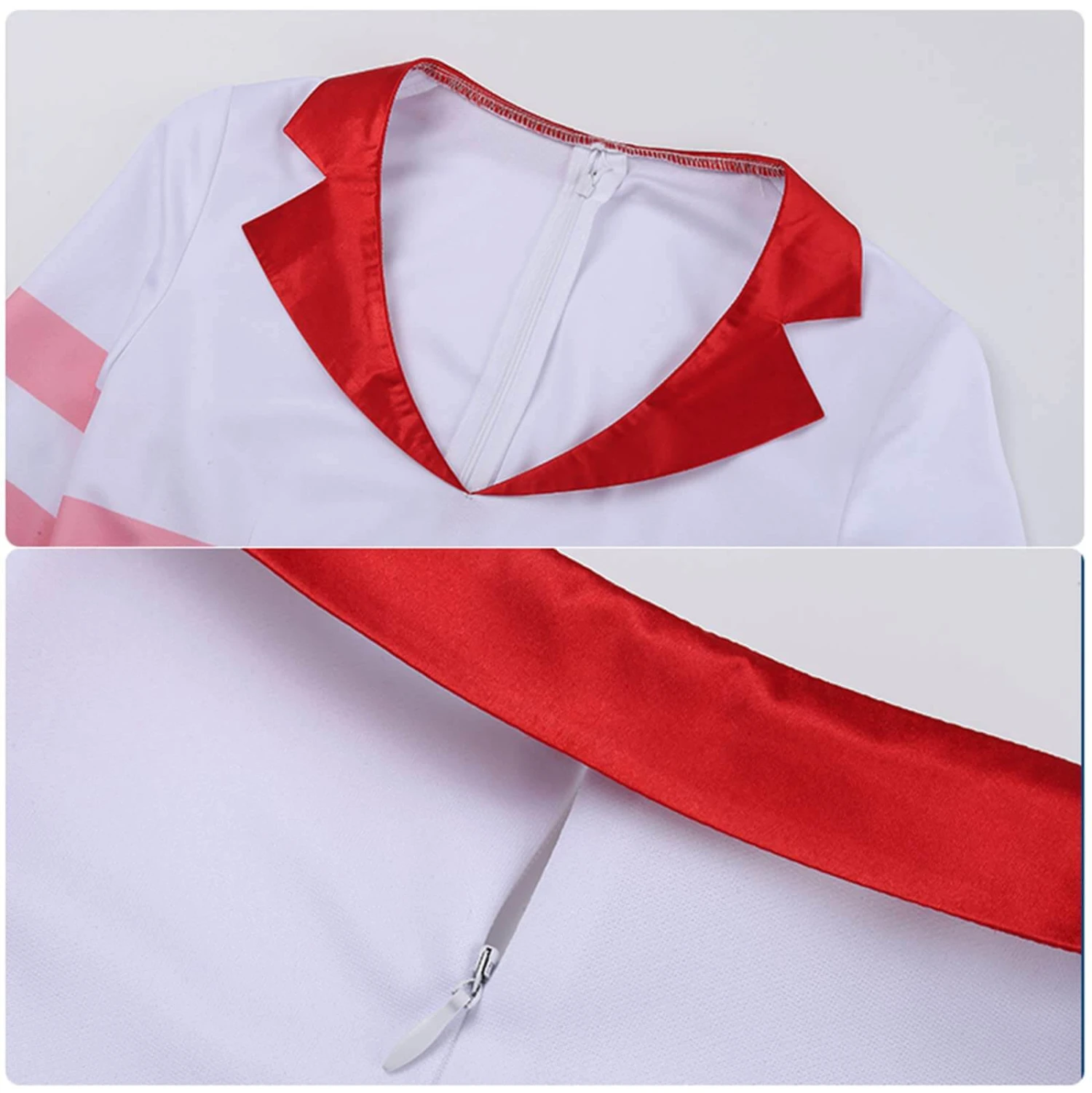 Angel Dust Costume Hazbin Hotel Cosplay Outfit Angel Striped Sweatshirt Shorts Gloves Full Set For Adult 5 Angel Dust Costume Hazbin Hotel Cosplay Outfit Angel Striped Sweatshirt Shorts Gloves Full Set For Adult - Image 5