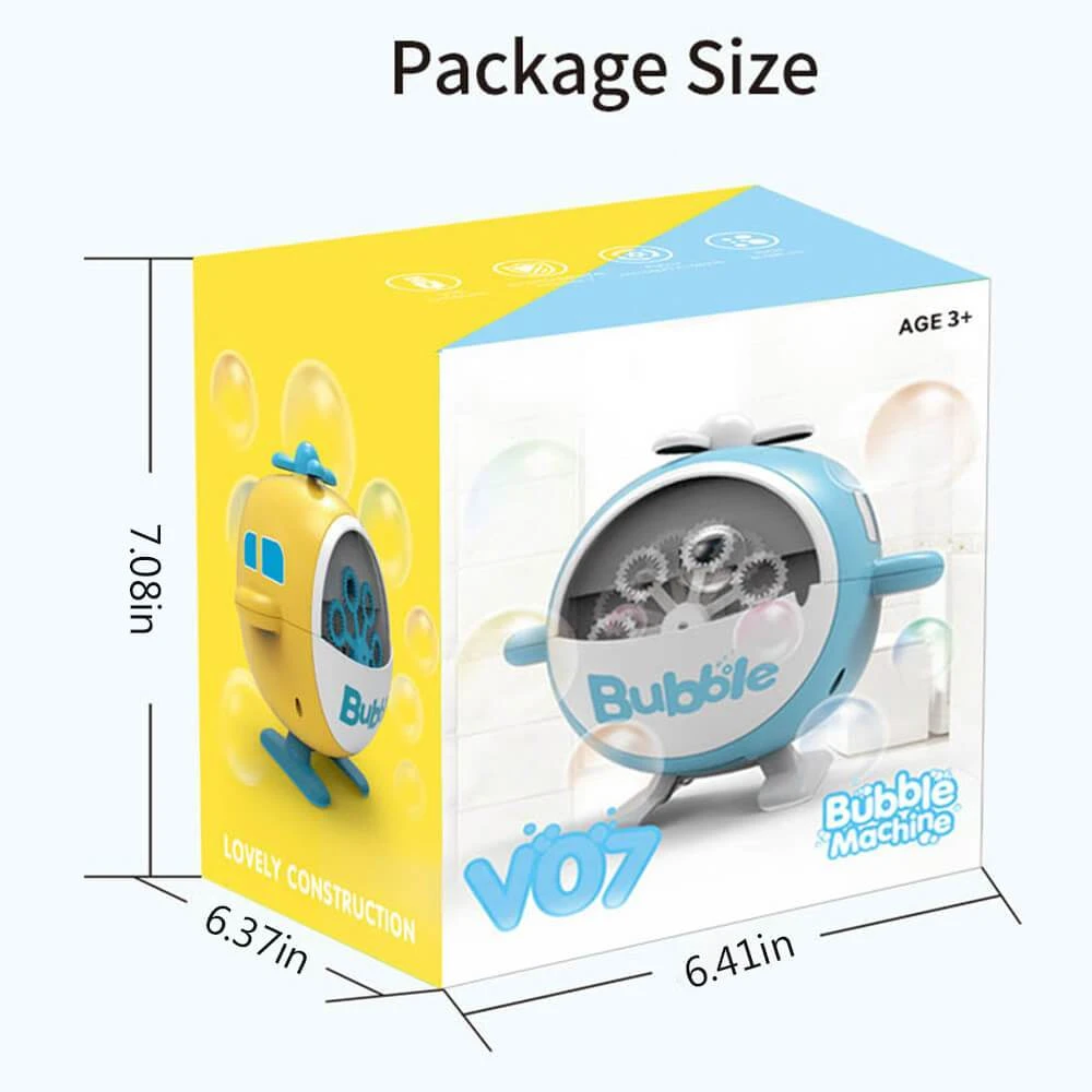 Kids Bubble Machine - Automatic Bubble Maker Helicopter Toy Gift For Girls And Boys 10 Kids Bubble Machine - Automatic Bubble Maker Helicopter Toy Gift For Girls And Boys - Image 10