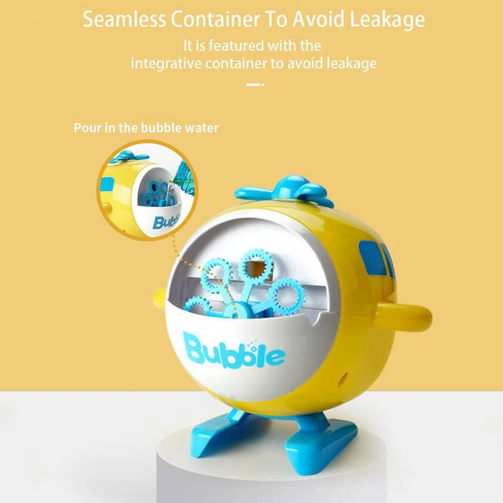 Kids Bubble Machine - Automatic Bubble Maker Helicopter Toy Gift For Girls And Boys 5 Kids Bubble Machine - Automatic Bubble Maker Helicopter Toy Gift For Girls And Boys - Image 5