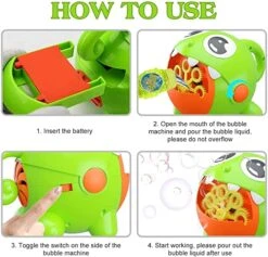 Kids Bubble Toy Little Monster Bubble Maker Automatic Rechargeable Bubble Toy Protable 14 Kids Bubble Toy Little Monster Bubble Maker Automatic Rechargeable Bubble Toy Protable -Sun Baby Sales Store AutomaticBubbleMachine 14