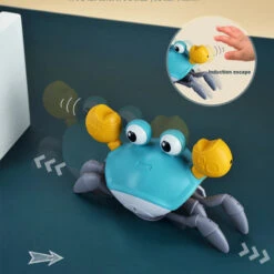 Baby Kids Bathing Shower Crab Automatically Avoid Obstacle Crawling Musical Beach Toys -Sun Baby Sales Store Babybathswimcrab 7