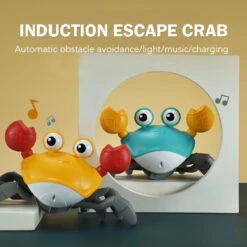 Baby Kids Bathing Shower Crab Automatically Avoid Obstacle Crawling Musical Beach Toys -Sun Baby Sales Store Babybathswimcrab 8