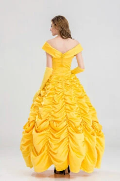 Deluxe Belle Dress Women's Cosplay Costume Princess Belle Costume -Sun Baby Sales Store Beauty and the Beast Princess Belle Costume 7