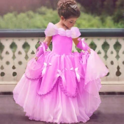 Princess Belle Dress Halloween Costume Party Ball Gown Dress 14 Princess Belle Dress Halloween Costume Party Ball Gown Dress -Sun Baby Sales Store BelleDress 4