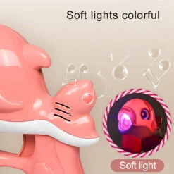 New Flashing Light Up Kids Dolphin Magic Bubble Maker Gun Summer Toys 9 New Flashing Light Up Kids Dolphin Magic Bubble Maker Gun Summer Toys -Sun Baby Sales Store BubbleGunBlower 4
