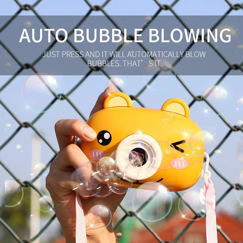 Kids Cute Bubble Machine Magic Camera With Bubble Auto Blowing, With Music And Light 1 Kids Cute Bubble Machine Magic Camera With Bubble Auto Blowing, With Music And Light