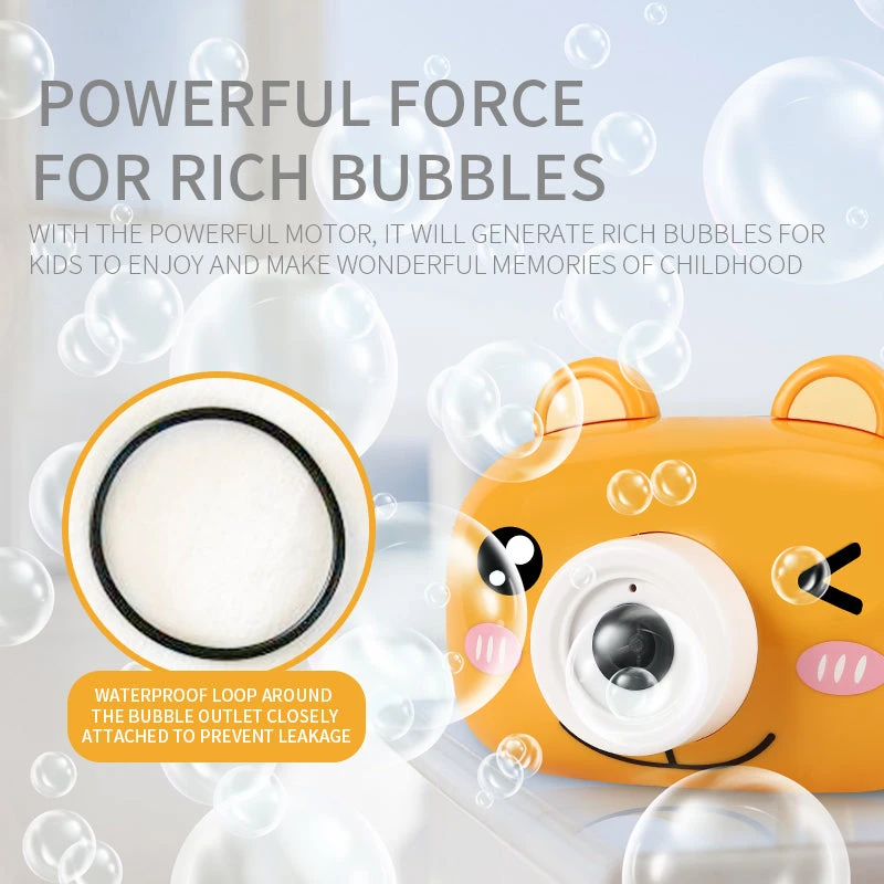 Kids Cute Bubble Machine Magic Camera With Bubble Auto Blowing, With Music And Light 2 Kids Cute Bubble Machine Magic Camera With Bubble Auto Blowing, With Music And Light - Image 2