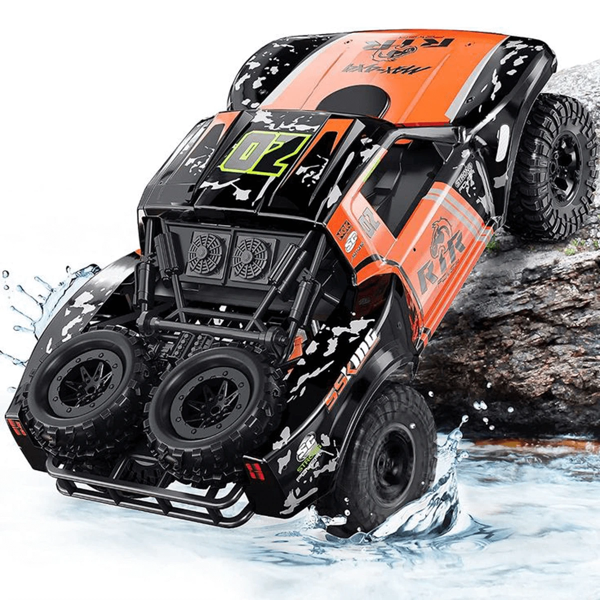 Amphibious RC Cars 1/8 Scale RC Rock Crawler Radio Controlled Monster Truck 100% Waterproof 3 Amphibious RC Cars 1/8 Scale RC Rock Crawler Radio Controlled Monster Truck 100% Waterproof - Image 3