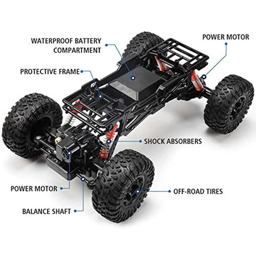 Amphibious RC Cars 1/8 Scale RC Rock Crawler Radio Controlled Monster Truck 100% Waterproof 11 Amphibious RC Cars 1/8 Scale RC Rock Crawler Radio Controlled Monster Truck 100% Waterproof - Image 11