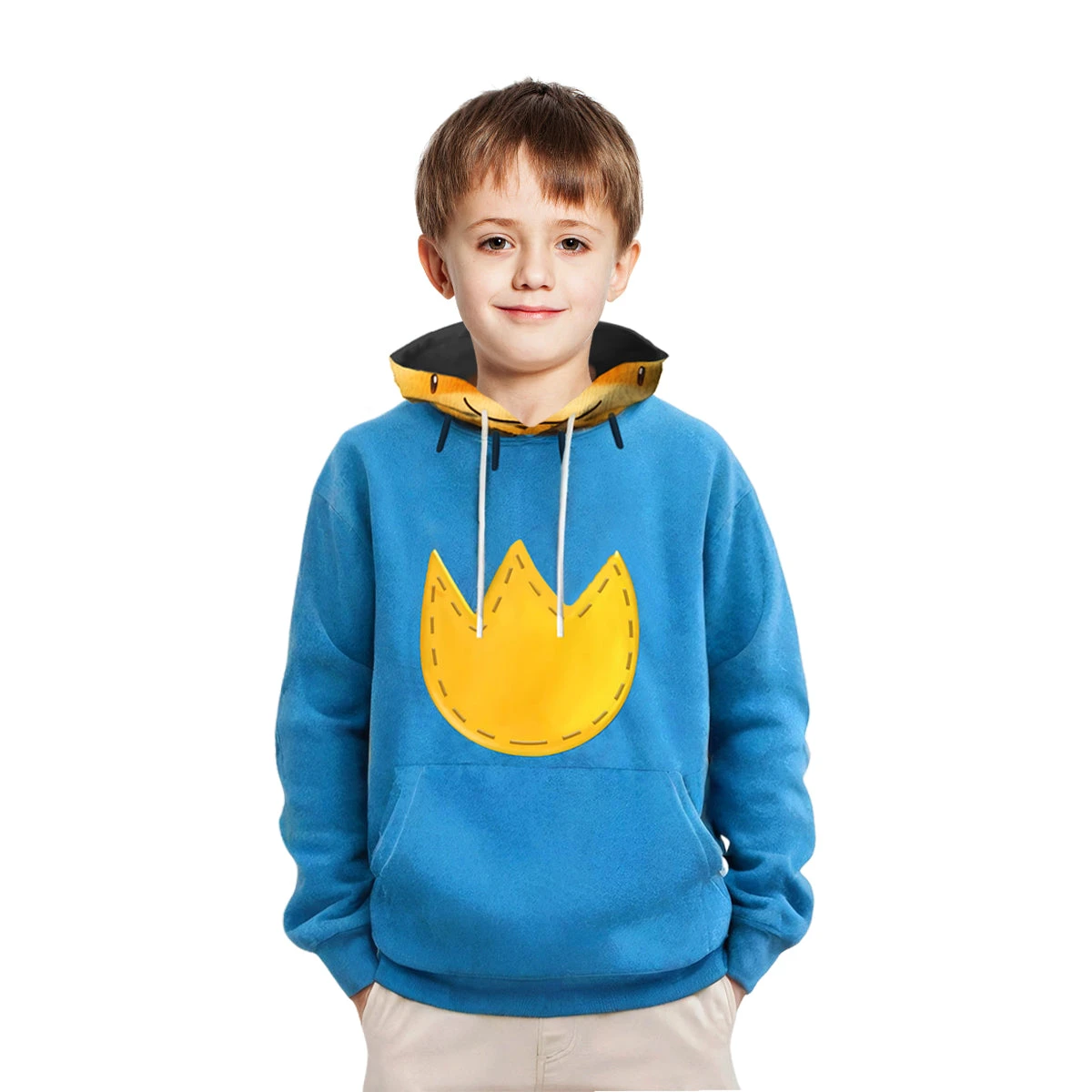 Kids Unisex Dog Hoodie Boys Girls Blue Hooded Sweatshirt For Daily Wear 1 Kids Unisex Dog Hoodie Boys Girls Blue Hooded Sweatshirt For Daily Wear