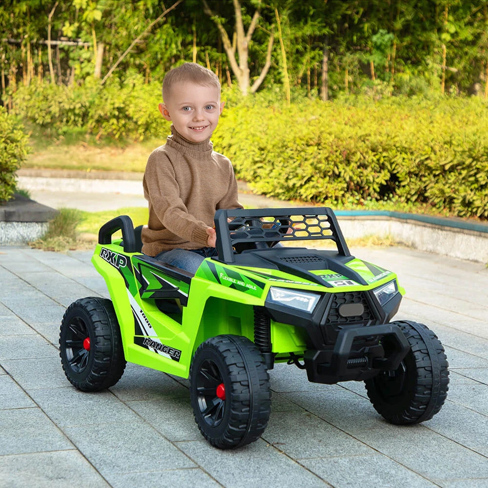 12V Kids Ride On Car Electric UTV Car Single Seat With A Safety Belt Front LED Lights And Horn 1 12V Kids Ride On Car Electric UTV Car Single Seat With A Safety Belt Front LED Lights And Horn