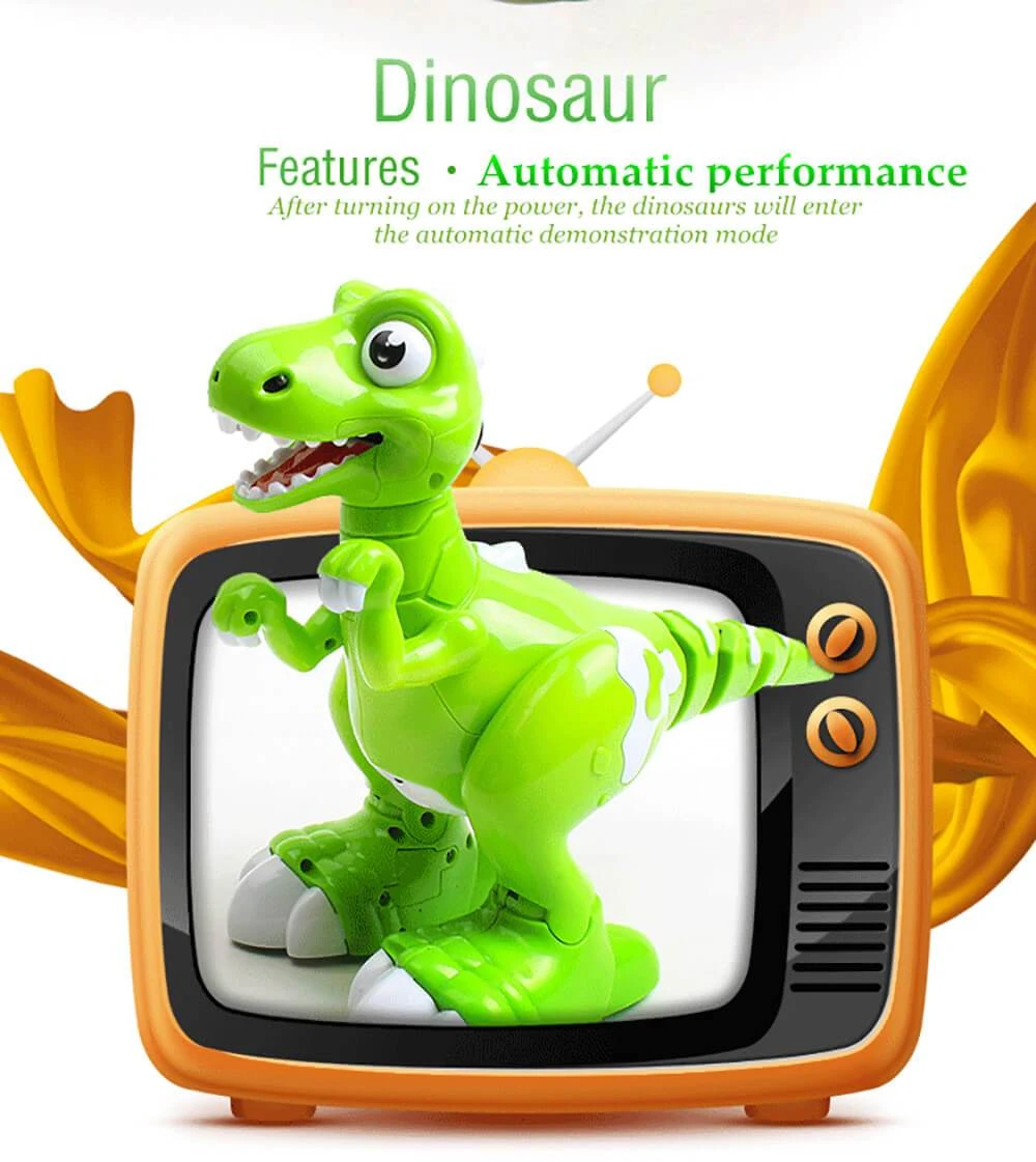 Remote Control Sensing Dinosaur Cartoon Cute Gesture Interactive Electronic Spray Dinosaur Toy 4 Remote Control Sensing Dinosaur Cartoon Cute Gesture Interactive Electronic Spray Dinosaur Toy - Image 4