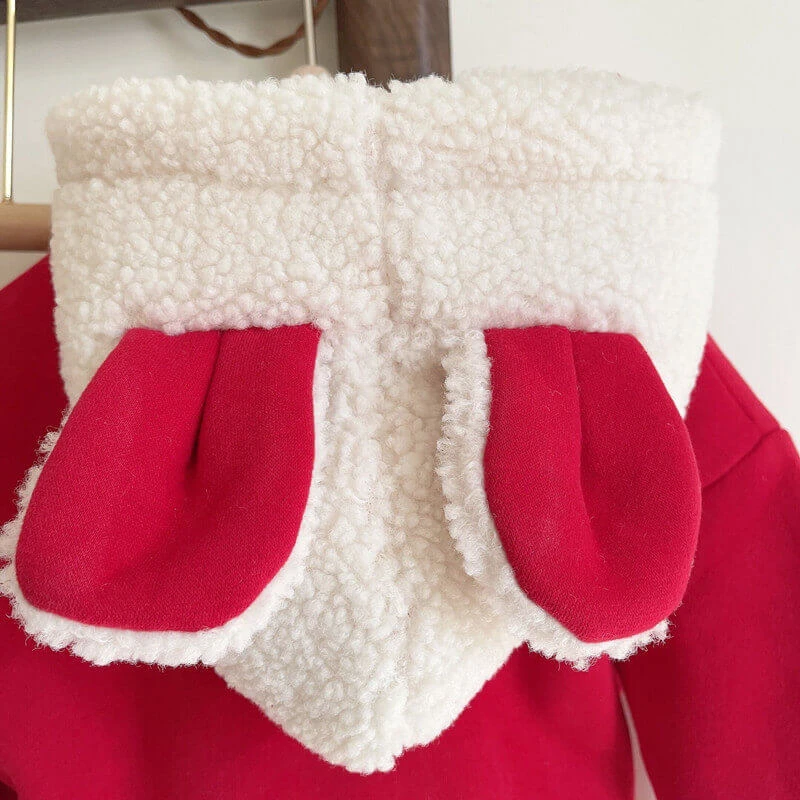 Baby Girls Christmas Hoodie Pants Suit Kids Thick Fleece Cozy Hooded Xmas Sweatshirt 3 Baby Girls Christmas Hoodie Pants Suit Kids Thick Fleece Cozy Hooded Xmas Sweatshirt - Image 3