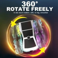 2.4G Amphibious RC Car 360° Stunt Car Colorful Wheel Off-Road Car Children's Toy -Sun Baby Sales Store Colorful Wheel Amphibious RC Car 2