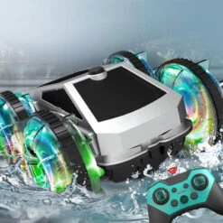 2.4G Amphibious RC Car 360° Stunt Car Colorful Wheel Off-Road Car Children's Toy