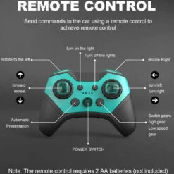 2.4G Amphibious RC Car 360° Stunt Car Colorful Wheel Off-Road Car Children's Toy -Sun Baby Sales Store Colorful Wheel Amphibious RC Car 6