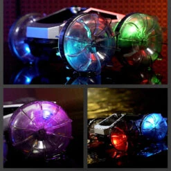 2.4G Amphibious RC Car 360° Stunt Car Colorful Wheel Off-Road Car Children's Toy -Sun Baby Sales Store Colorful Wheel Amphibious RC Car 9