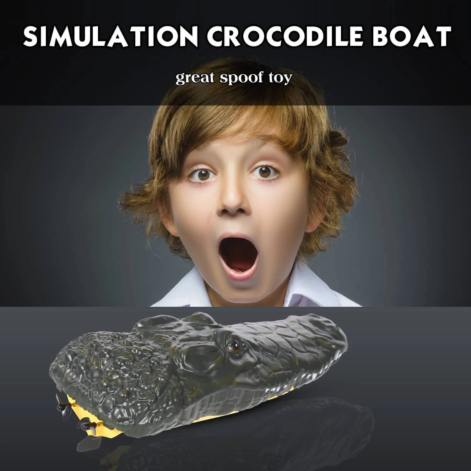 RC Racing Boat With Crocodile Head - Electric Racing Boat Remote Control Boat Pools Spoof Toy 8 RC Racing Boat With Crocodile Head - Electric Racing Boat Remote Control Boat Pools Spoof Toy - Image 8