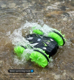 Upgrade Amphibious RC Car 2.4G Double Side Driving Waterproof Stunt Tank Remote Control Vehicle For Boys And Girls -Sun Baby Sales Store D829 04