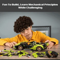 1280 PCS RC Racing Lambo Car 1/14 Remote Control Sports Cars Building Blocks W/ App Remote 18 1280 PCS RC Racing Lambo Car 1/14 Remote Control Sports Cars Building Blocks W/ App Remote -Sun Baby Sales Store DIY Remote Control Lamborghini RC Car 1