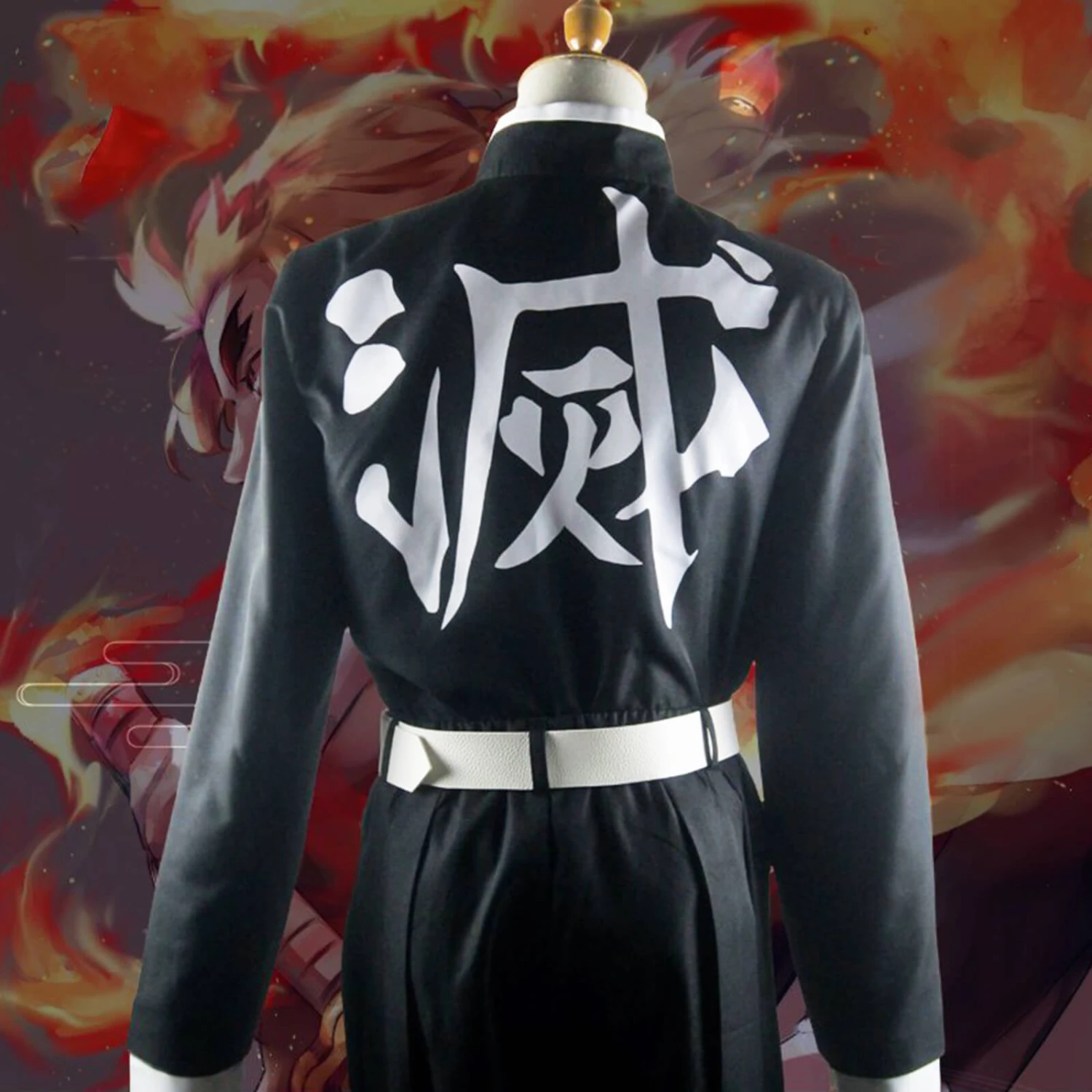 Rengoku Kyojurou Costume Halloween Kyoujurou Cosplay Outfit Full Set For Kids And Adult 4 Rengoku Kyojurou Costume Halloween Kyoujurou Cosplay Outfit Full Set For Kids And Adult - Image 4
