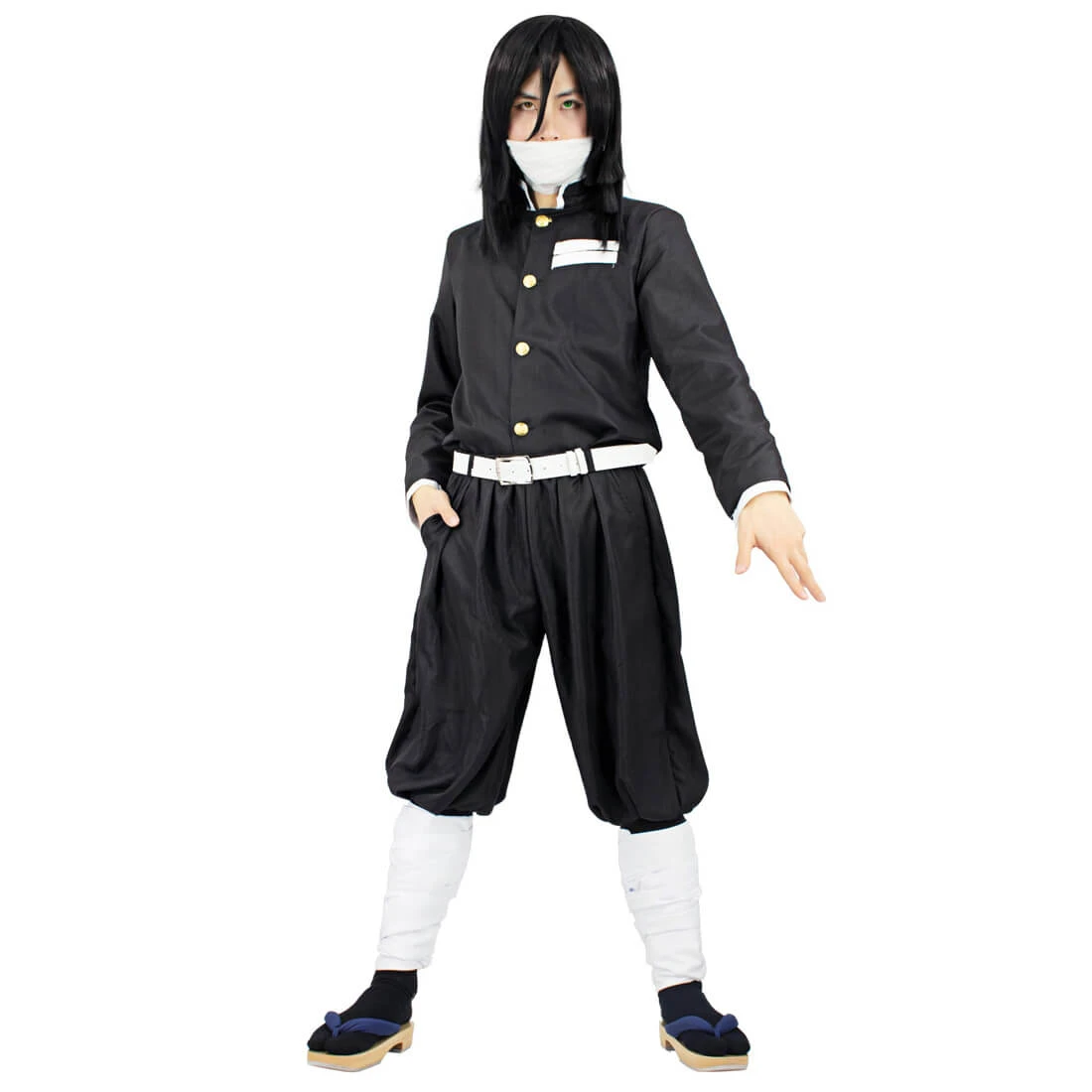 Obanai Iguro Costume Halloween Cosplay Outfit Full Set 4 Obanai Iguro Costume Halloween Cosplay Outfit Full Set - Image 4