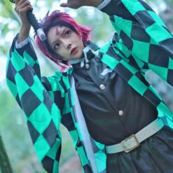 Tanjiro Kamado Costume Halloween Tanjiro Cosplay Outfit Full Set 14 Tanjiro Kamado Costume Halloween Tanjiro Cosplay Outfit Full Set -Sun Baby Sales Store Demon Slayer Tanjiro Kamado Costume 2