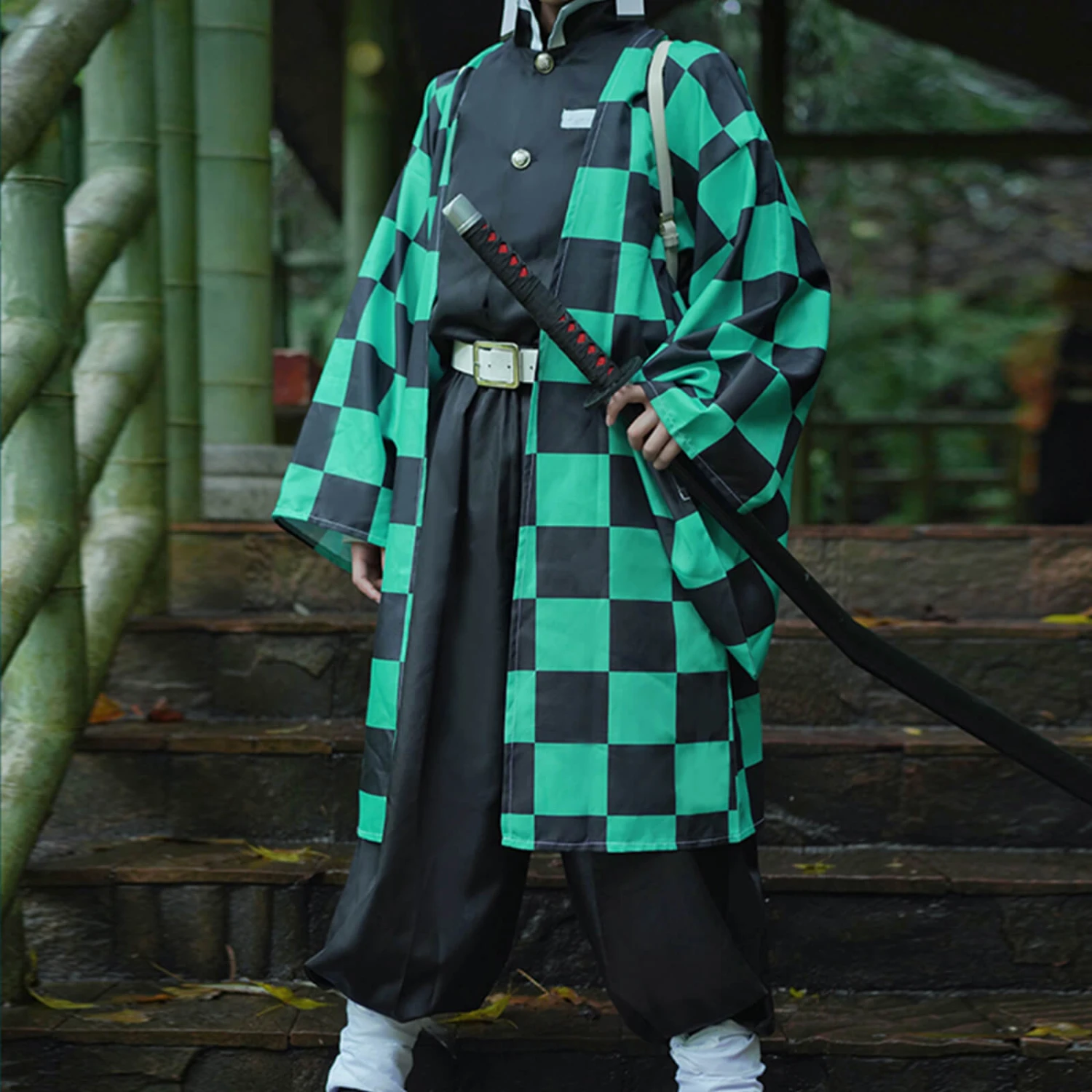 Tanjiro Kamado Costume Halloween Tanjiro Cosplay Outfit Full Set 4 Tanjiro Kamado Costume Halloween Tanjiro Cosplay Outfit Full Set - Image 4