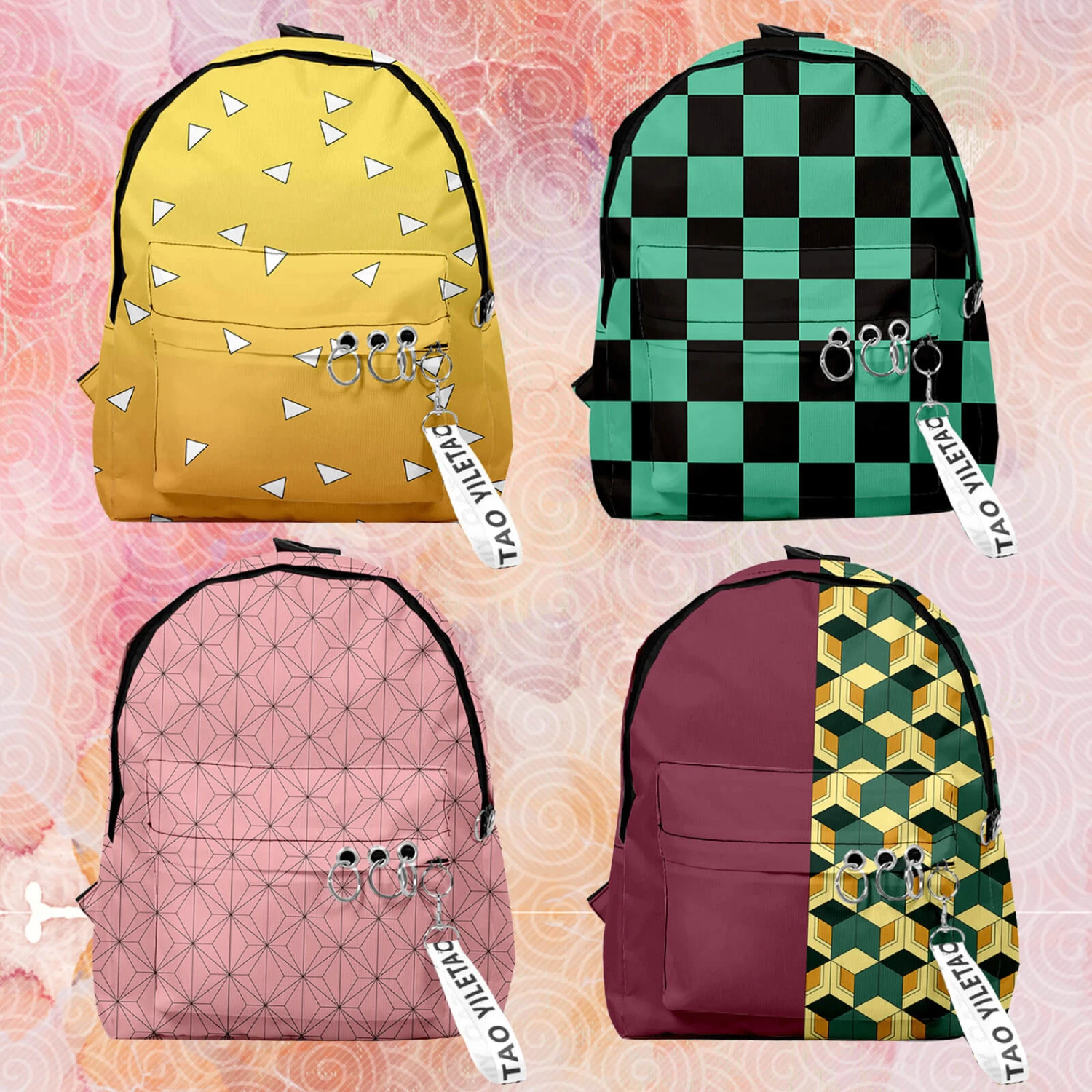 Japaness Anime Backpacks Nezuko Tanjiro Zenitsu Giyuu Backpack Travel Bags 1 Japaness Anime Backpacks Nezuko Tanjiro Zenitsu Giyuu Backpack Travel Bags