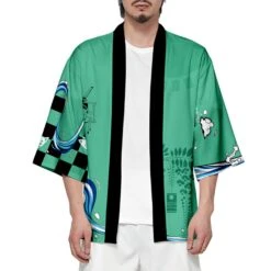 Unisex Cosplay Coat Nezuko Shinobu Tanjiro Zenitsu Giyu Kyojuro Kimono Haori Shirt