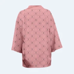 Kids Cosplay Coat Tanjiro Nezuko Kimono Shirt Grils And Boys Halloween Costume 15 Kids Cosplay Coat Tanjiro Nezuko Kimono Shirt Grils And Boys Halloween Costume -Sun Baby Sales Store DemonSlayerCoat 9