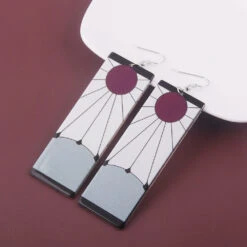Tanjiro Earring For Non-Piercing And Pierced Ear