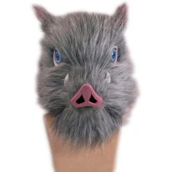 Hashibira Inosuke Mask Pig Plush Helmet Kimetsu Cosplay Essentials 14 Hashibira Inosuke Mask Pig Plush Helmet Kimetsu Cosplay Essentials -Sun Baby Sales Store DemonSlayerMask 1