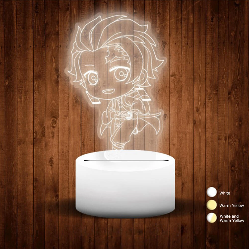 Creative 3D Lamp Tanjiro Nezuko LED Light Color Change Anime Action Figures Table Lamp 1 Creative 3D Lamp Tanjiro Nezuko LED Light Color Change Anime Action Figures Table Lamp