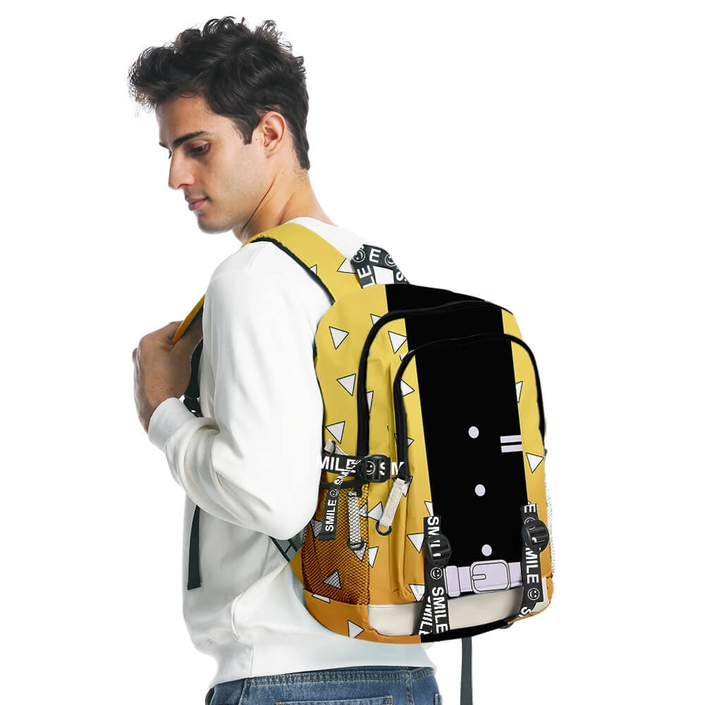 Nezuko Backpack Tanjiro School Bag Zenitsu Shoulderbags With Large Capacity 11 Nezuko Backpack Tanjiro School Bag Zenitsu Shoulderbags With Large Capacity - Image 11