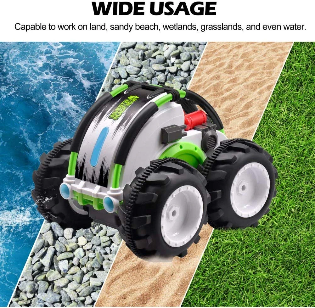 4WD Double Sided 360° Flip And Spin Stunt Amphibious Remote Control Racing Drift Car 7 4WD Double Sided 360° Flip And Spin Stunt Amphibious Remote Control Racing Drift Car - Image 7