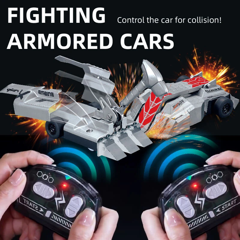 Double Fighting Armored Car 2.4G Remote Control Car Parent-child Battle Electric Toy Car 2 Double Fighting Armored Car 2.4G Remote Control Car Parent-child Battle Electric Toy Car - Image 2