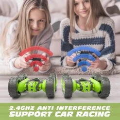 Kid RC Drift Cars 2.4G Remote Control Car Double Side 360 Degrees Stunt Racing Car -Sun Baby Sales Store DoubleSideRCStunkRacingCar 4