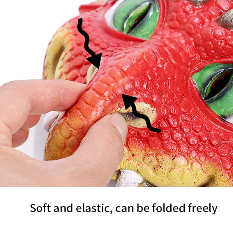 Kids Dragon Wings T-rex PU Mask Set Dinosaur Cosplay Costume Props For Halloween Dress Up 8 Kids Dragon Wings T-rex PU Mask Set Dinosaur Cosplay Costume Props For Halloween Dress Up - Image 8