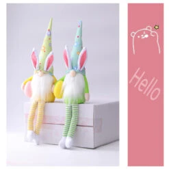 3Pcs Elf Doll Long Legs With Egg Rudolf DollDIY Happy Party Decor For Home 8 3Pcs Elf Doll Long Legs With Egg Rudolf DollDIY Happy Party Decor For Home -Sun Baby Sales Store Easter Rudolf Doll Rabbit Elf 6