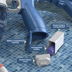 Electric Water Gun With Light Large Capacity Water Tank 32ft Range Summer Gift For Adult Kids -Sun Baby Sales Store Electric Water Gun with Light 4