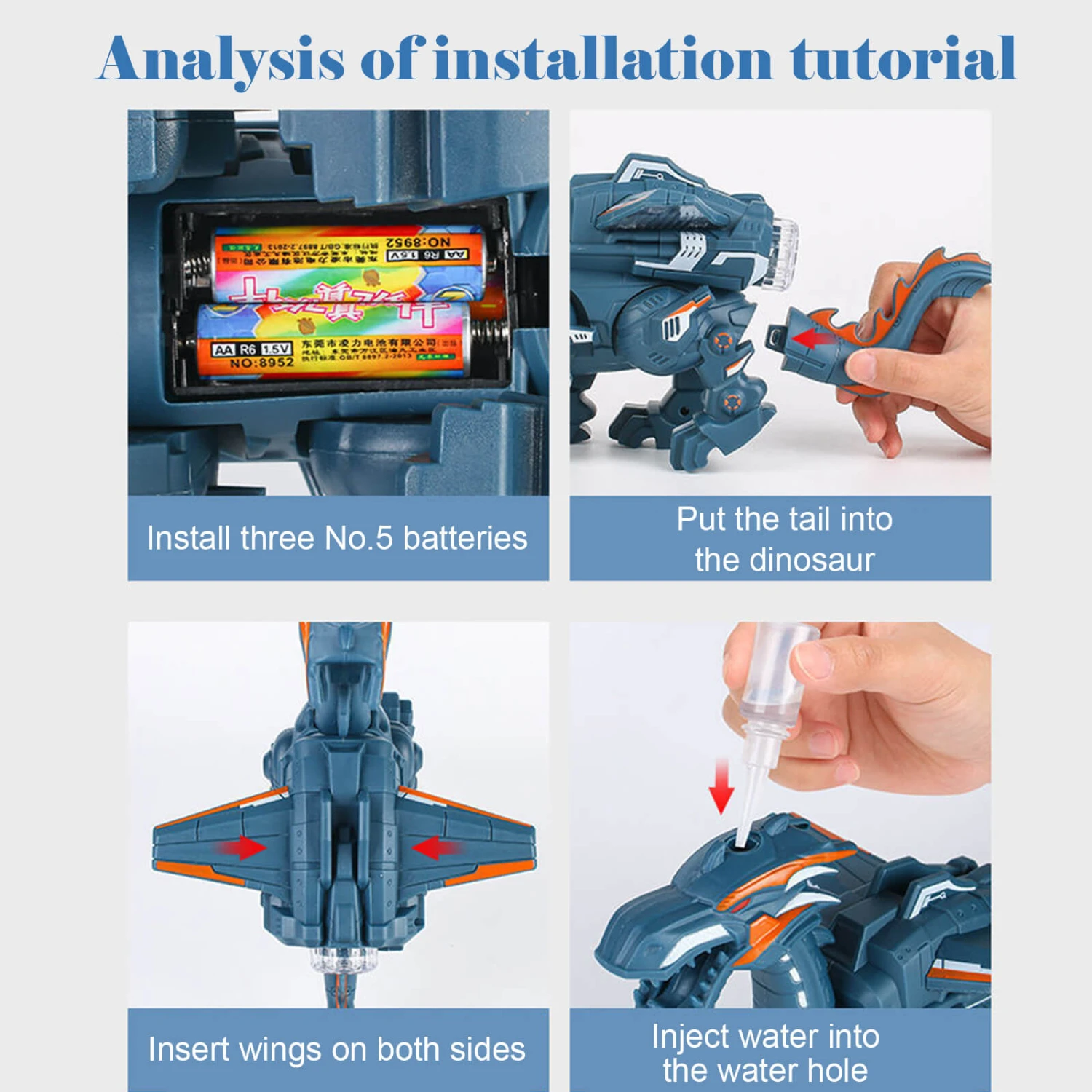 Kids Electric Pterosaur Toy Walking Spray Roar Dinosaur For Boys Girls Birthday Gift 8 Kids Electric Pterosaur Toy Walking Spray Roar Dinosaur For Boys Girls Birthday Gift - Image 8