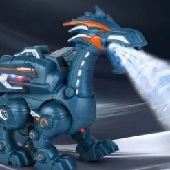 Kids Electric Pterosaur Toy Walking Spray Roar Dinosaur For Boys Girls Birthday Gift