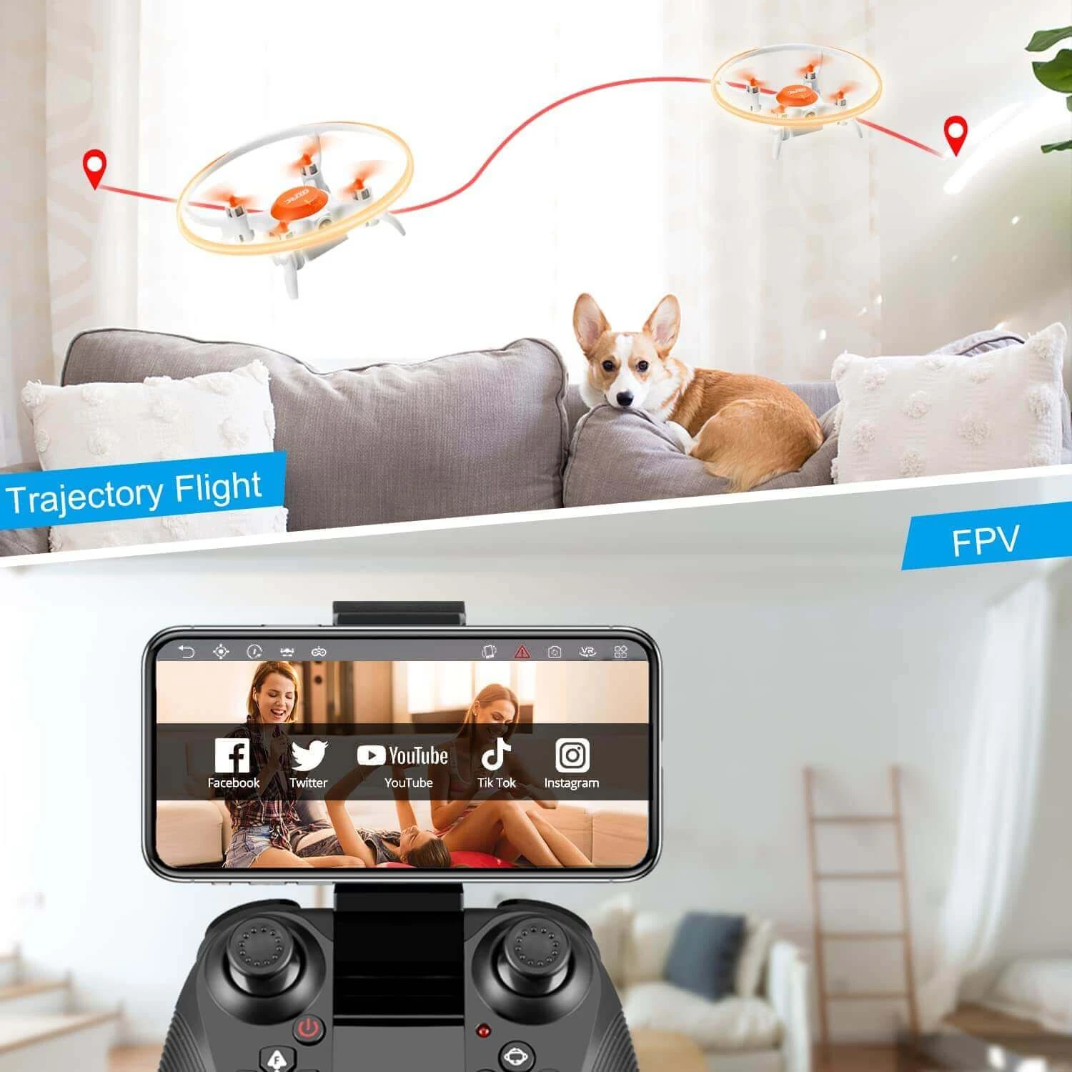 Camera Drone For Beginners Wifi FPV Live Video Quadcopter Remote Control Drone For Boys And Girls 9 Camera Drone For Beginners Wifi FPV Live Video Quadcopter Remote Control Drone For Boys And Girls - Image 9